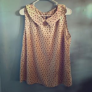 ModCloth Fall Leaf Blouse Peter Pan Collar XL